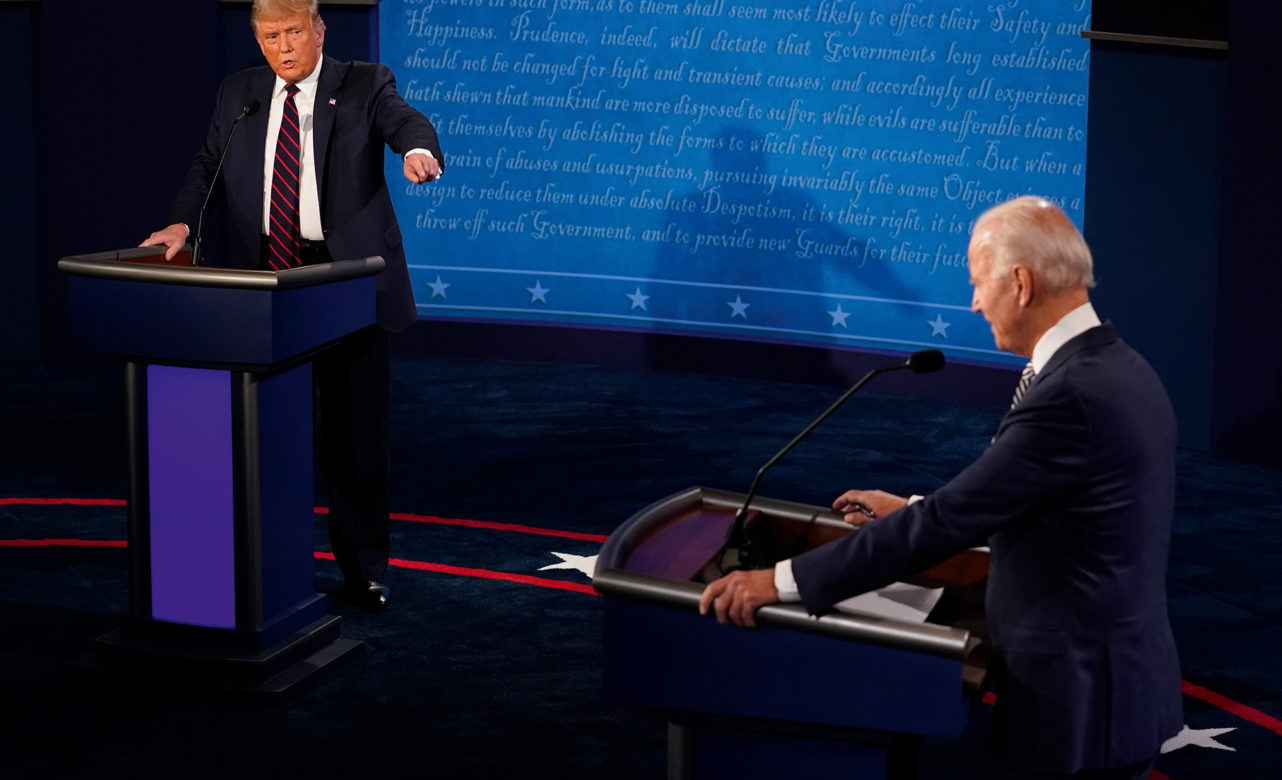 Primer debate electoral entre Trump y Biden