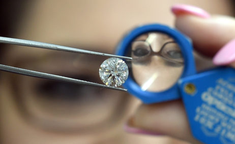 Un diamante cultivado en laboratorio en Nueva York.