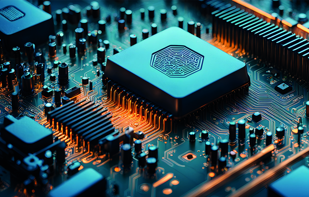 Chip de inteligencia artificial.