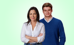 Erika Sánchez, coordinadora del programa Avanza Joven y Pedro Escobar, fundador de Listarural