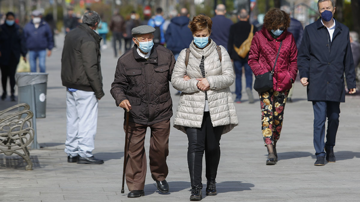 Pensión media española