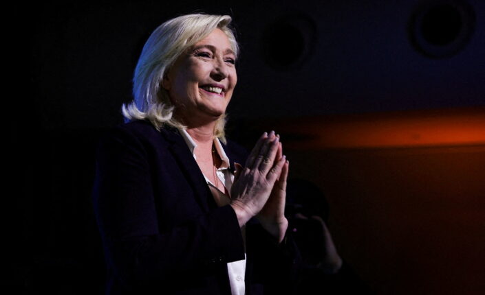 Marine Le Pen no gusta a la bolsa francesa