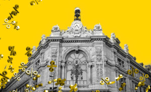 Ilustración del edificio del Banco de España, la institución donde se pueden pedir letras en una subasta del Tesoro