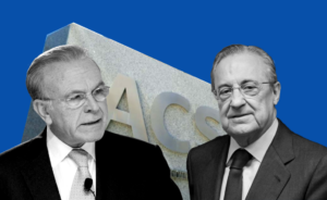 Florentino Pérez, presidente de ACS e Isidro Fainé, presidente de CriteriaCaixa