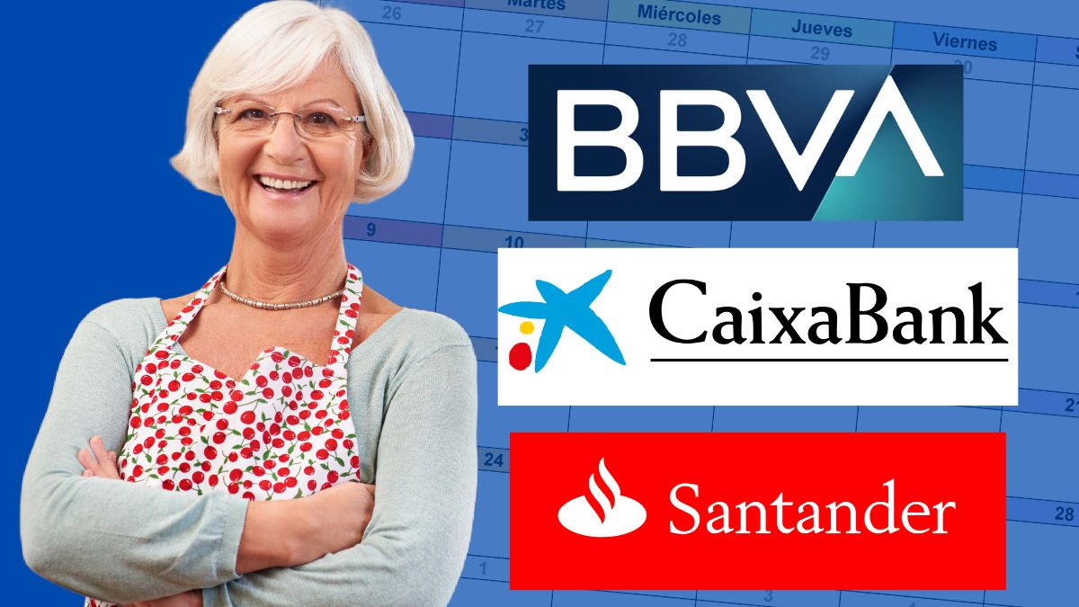 Pago de la pensión y de la paga extra en junio de 2025: Caixabank, Santander y BBVA realizarán el pago en estos días