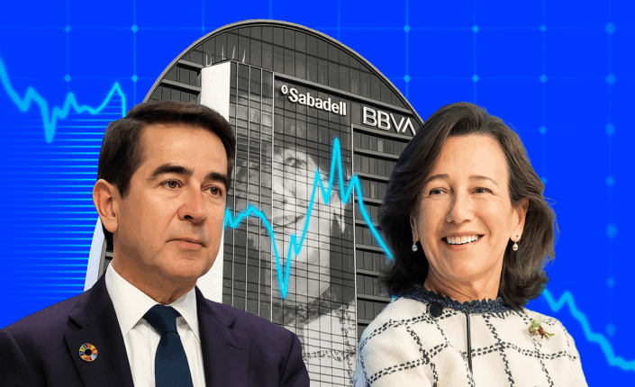 carlos torres, presidente de BBVA y ana botin, presidenta de Banco Santander