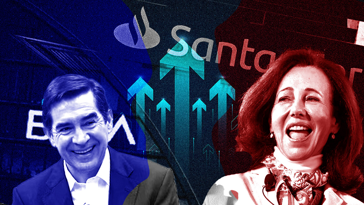 Santander supera al BBVA en las previsiones de los analistas financieros