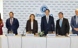 Representantes de Inverco, la patronal del sector de los fondos de inversión.