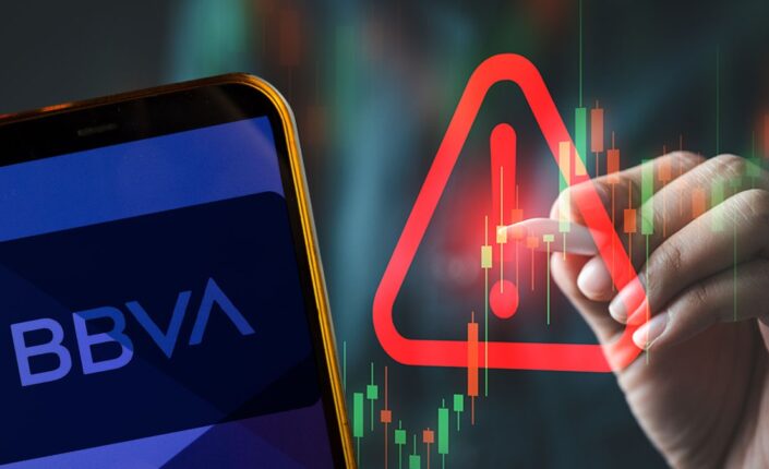BBVA entra en zona de alerta: fuerte repunte de las coberturas ante caídas